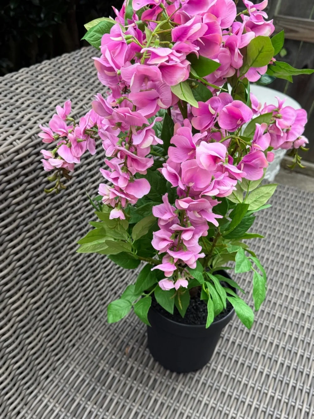 Pink Artificial Hydrangea Potted Plant - NWT